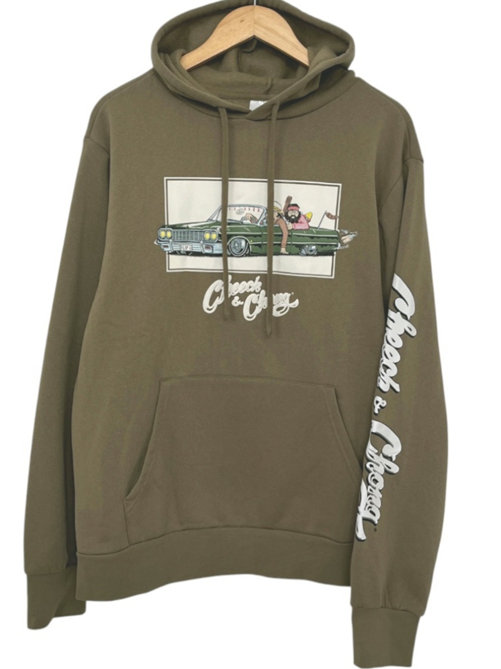 NWOT Cheech & Chong Low Rider Hoodie Sweatshirt Medium